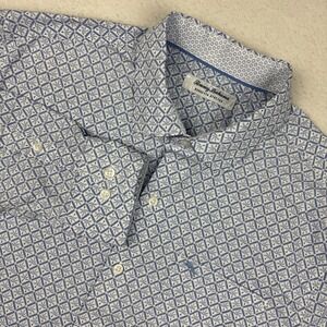 TOMMY BAHAMA Mens 'Sarasota Stretch IslandZone' LS Shirt Large Print Button-Down